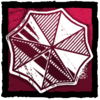 Iridescent Umbrella Badge